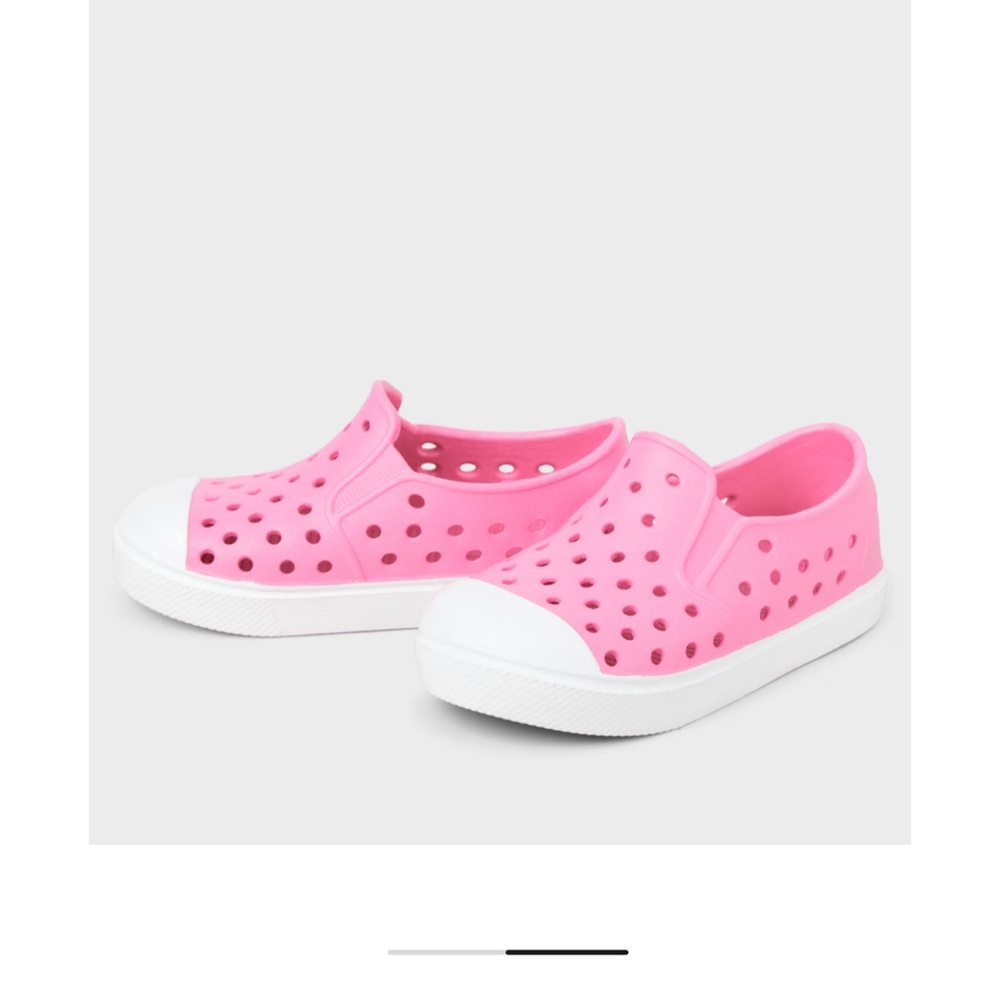 Pink Kids Slip-On Perforated Water Shoes